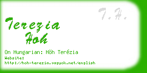 terezia hoh business card